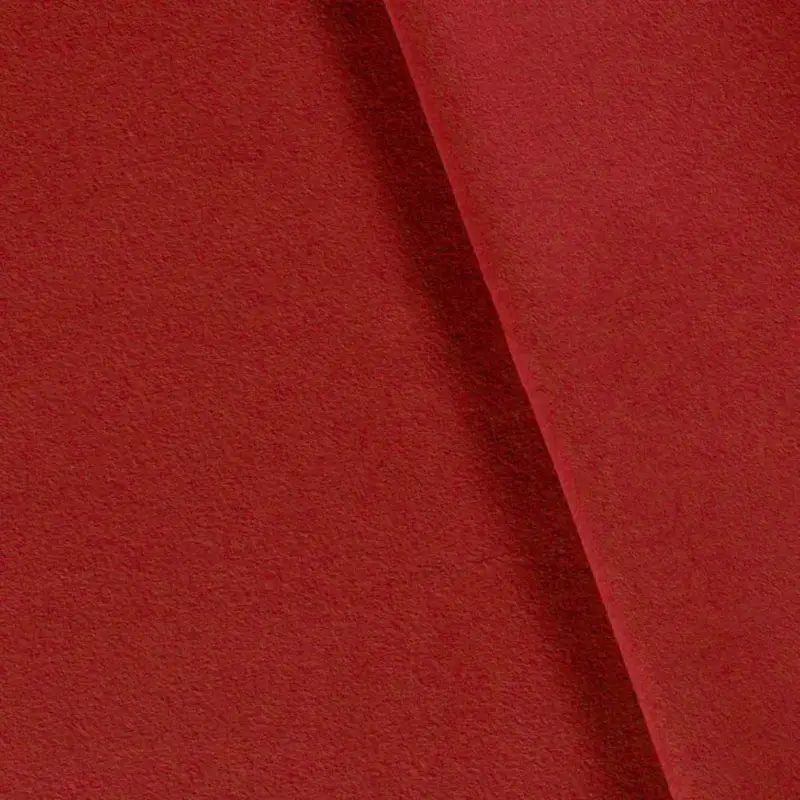 Baumwoll-Fleece uni rot - 1230 Expressversand